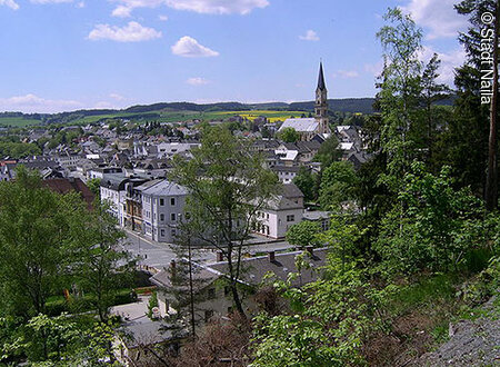 Blick auf die Stadt (Naila, Frankenwald)