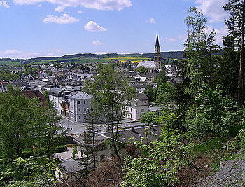 Blick auf die Stadt (Naila, Frankenwald)