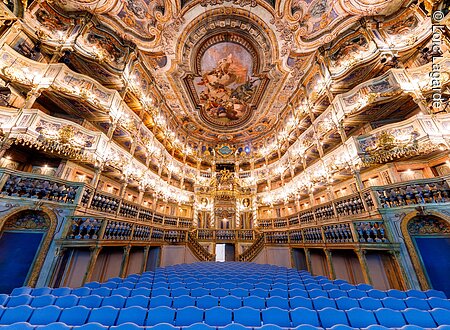 UNESCO Weltkultuerbe Markgräfliches Opernhaus (Bayreuth, Fichtelgebirge)